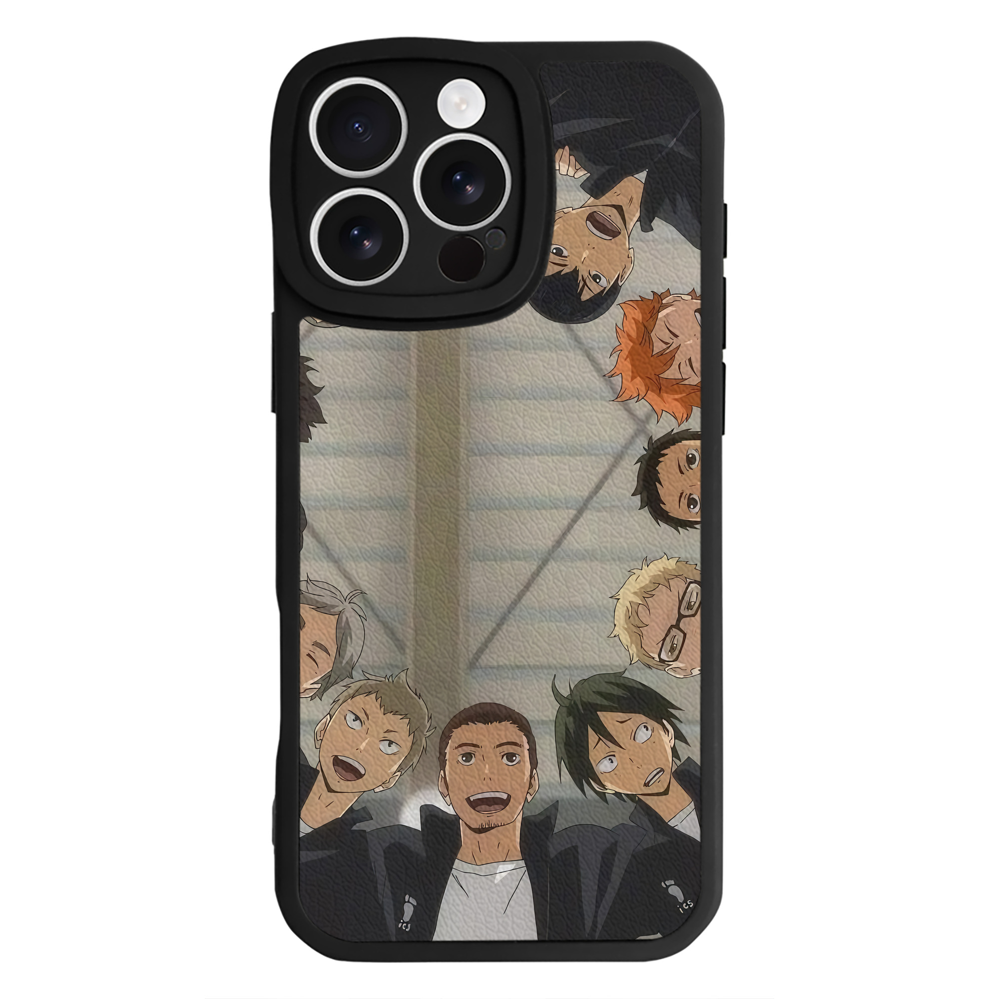 （画像用） ハイキュー!! Haikyu!! 【iPhone 16シリーズ対応】シリコンスマホケース（レザー調） 材質：シリコン